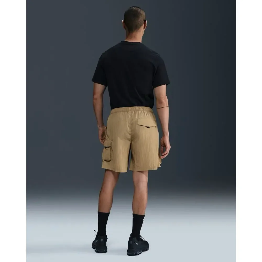 Nike Tech Cargo Shorts Mens Small Tan Loose Fit Above Knee HJ0677-297 NWT